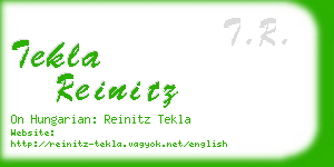 tekla reinitz business card